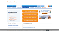 Desktop Screenshot of ejerciciodeingles.com