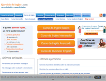Tablet Screenshot of ejerciciodeingles.com